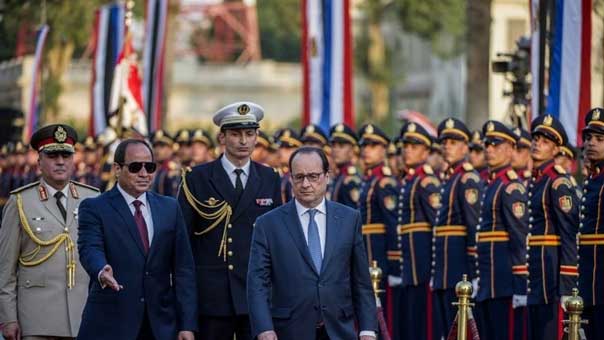 هولاند منتقداً السيسي: احترام حقوق الانسان &rsquo;وسيلة لمكافحة الارهاب&rsquo;