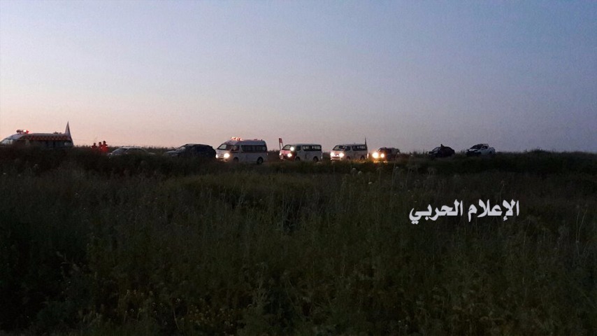 بالصور: وصول حافلات جرحى وعائلات مضايا - الزبداني وكفريا -الفوعة