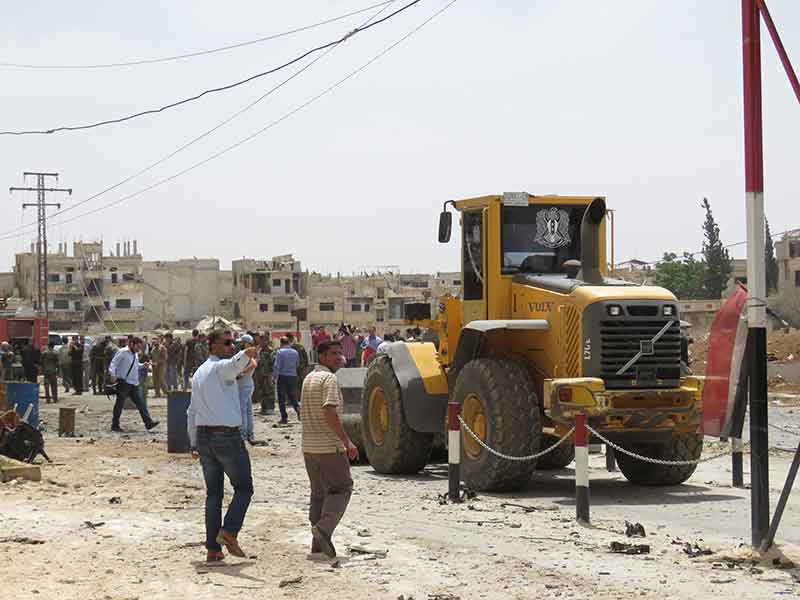 استشهاد 8 أشخاص في تفجير إرهابي ضرب منطقة السيدة زينب (ع) بريف  دمشق الجنوبي