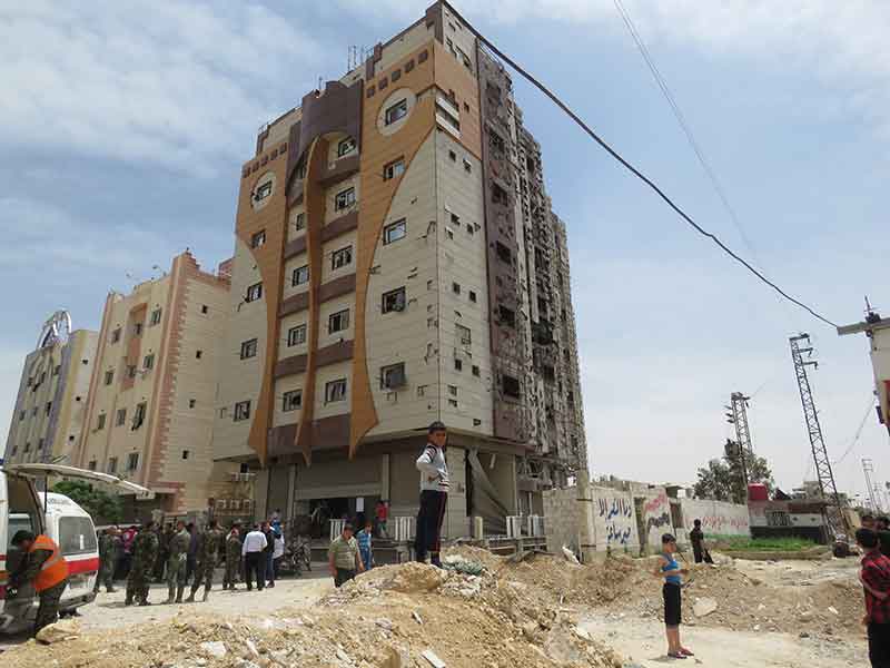 استشهاد 8 أشخاص في تفجير إرهابي ضرب منطقة السيدة زينب (ع) بريف  دمشق الجنوبي