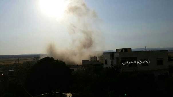 المجموعات المسلحة تقصف بلدة الفوعة المحاصرة واصابة مدنيين