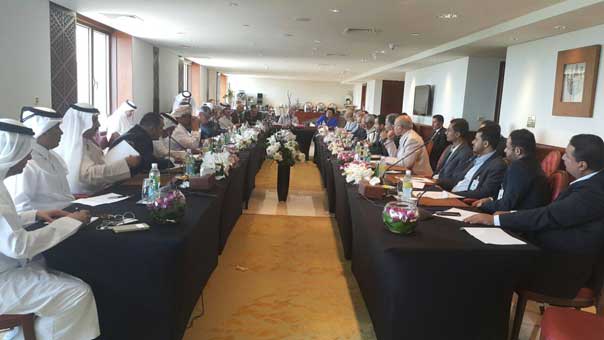 جلسة لجنة المعتقلين والاسرى في الوفد الوطني اليمني تناقش مسألة تبادل الاسرى 