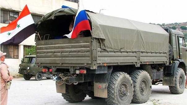 روسيا تقدم 3 أطنان من المساعدات لمدرسة داخلية لبنات شهداء الجيش السوري