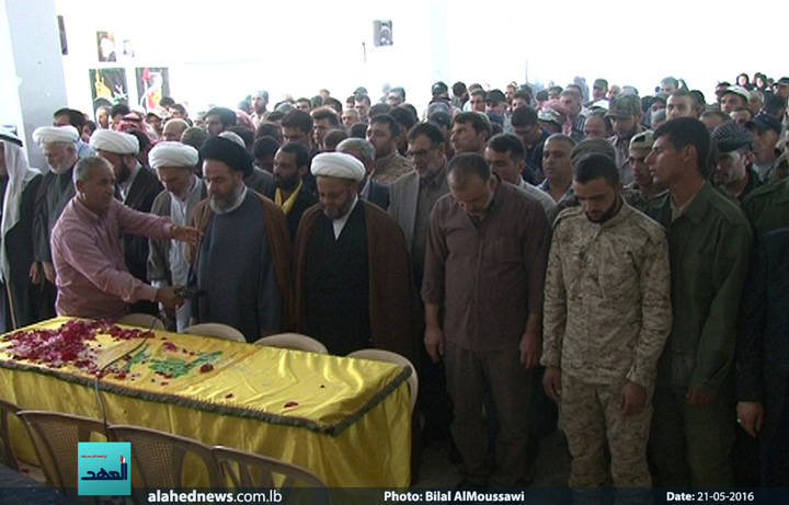 حزب الله وجمهور المقاومة يشيعون الشهيد المجاهد علي مهدي مراد في حام البقاعية