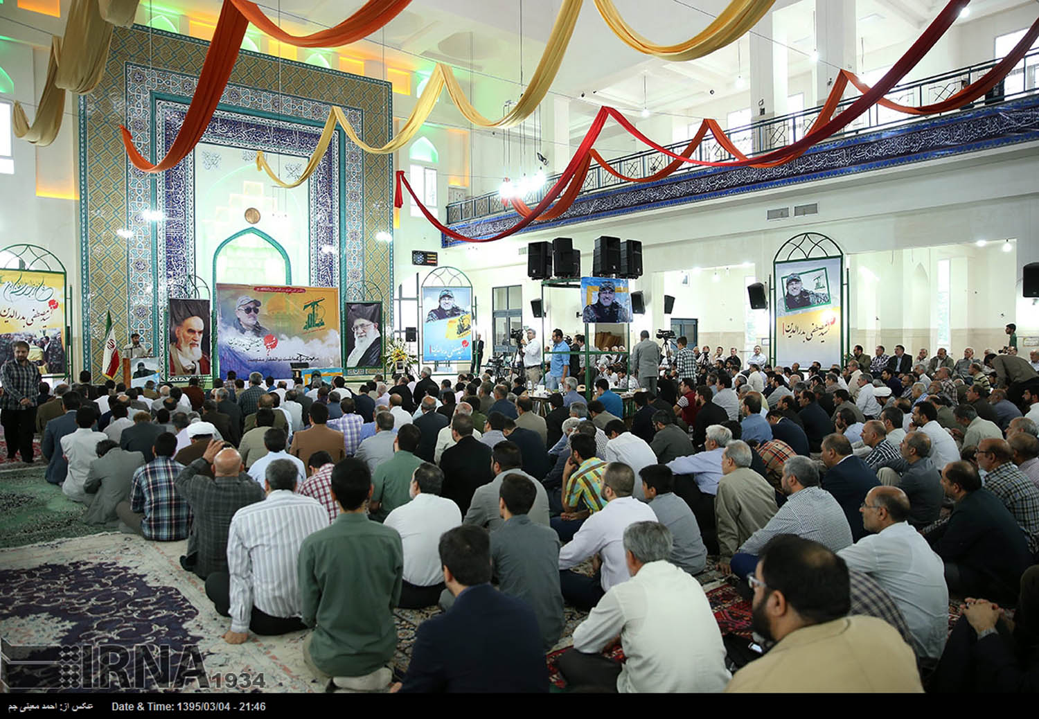 بالصور: مراسم تأبين القائد الجهادي الكبير مصطفى بدر الدين في طهران