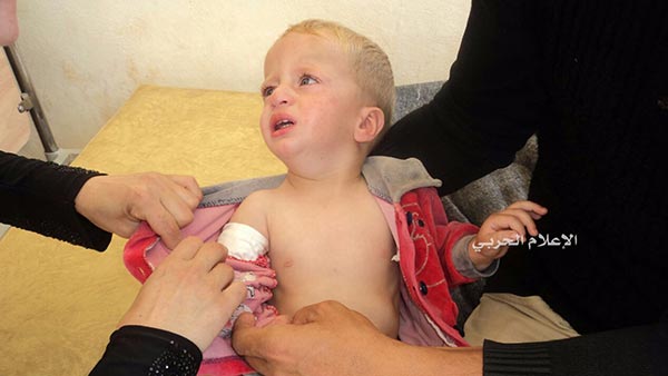 بالصور - الإرهابيون يواصلون استهداف المدنيين في الفوعة وكفريا المحاصرتين بريف إدلب