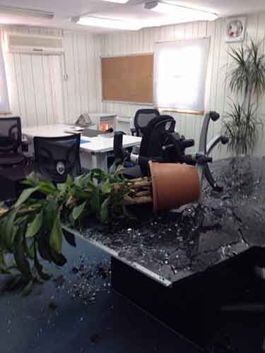 أزمة &rsquo;سعودي أوجيه&rsquo; الى تفاقم وعمالها يحطمون مكاتبها في الدمام