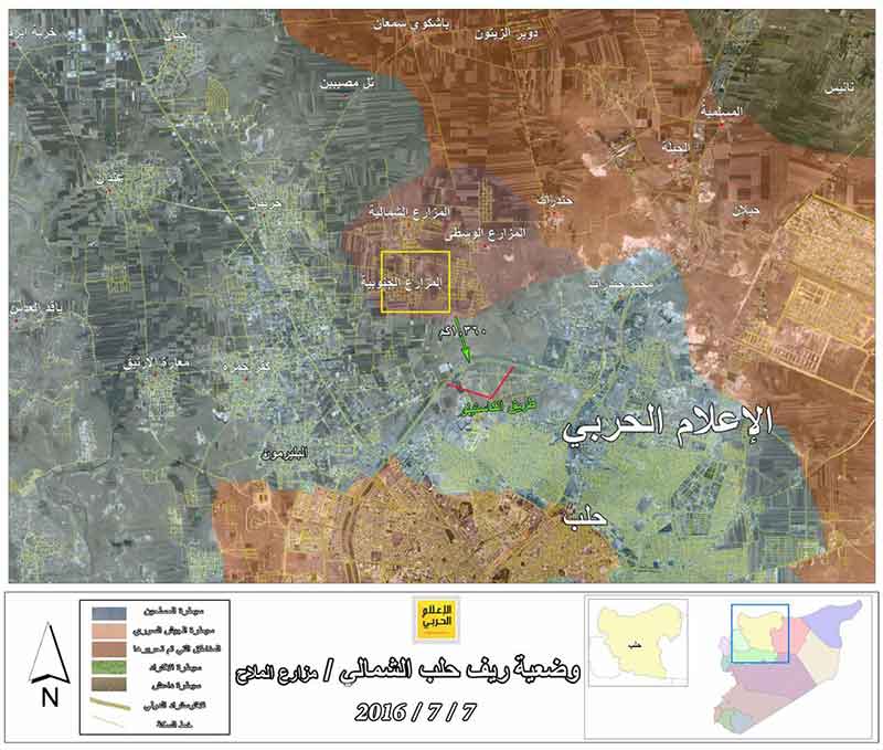 إنجاز نوعي للجيش السوري: السيطرة على كامل مزارع الملاح الجنوبية في ريف حلب الشمالي