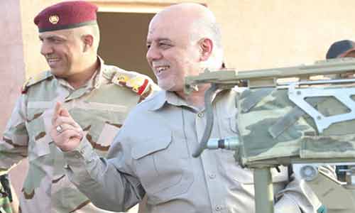 العبادي يُعلن تحرير قاعدة القيارة في الموصل