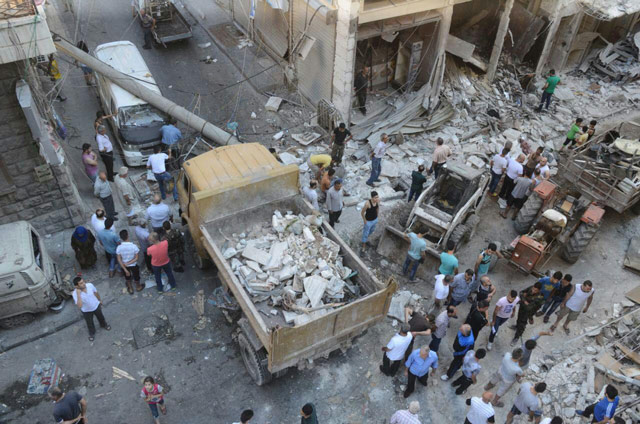 بالصوّر: قذائف التكفيريين تدمي حلب