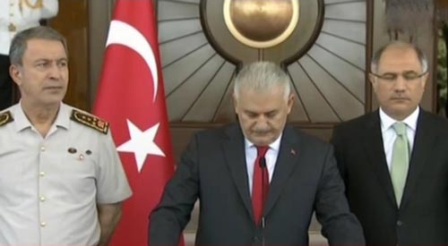 يلدريم يعلن فشل الانقلاب العسكري: أي دولة تحمي فتح الله غولن وترفض تسليمه سنعتبرها معادية