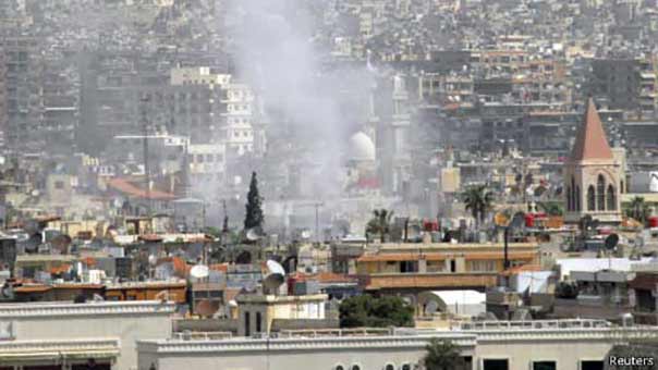 &rsquo;المعارضة المعتدلة&rsquo; تستبيح دماء الأبرياء في دمشق بالهاون