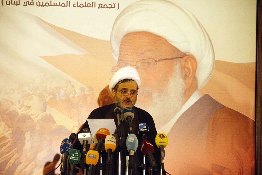 لقاء علمائي حاشد دعماً لعلماء البحرين .. والشيخ قاسم: ليست مزرعة لآل خليفة