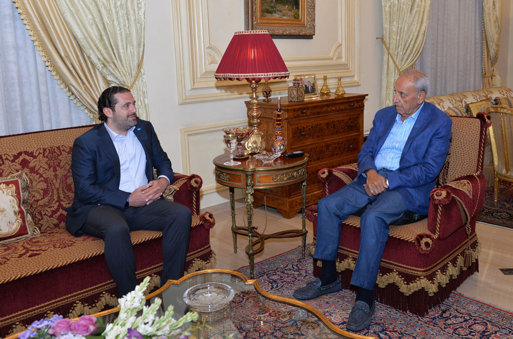 لقاء بري الحريري بحث التطورات الراهنة في لبنان والمنطقة والأجواء المتصلة بخلوة الحوار الوطني