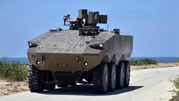 وزارة حرب العدو تطور مدرعة &rsquo;مدولبة&rsquo; جديدة على ضوء العبر من عدوان &rsquo;الجرف الصلب&rsquo;