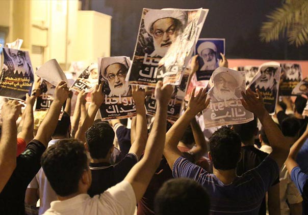 بالصور: اعتصام الدفاع عن الشيخ قاسم يتواصل