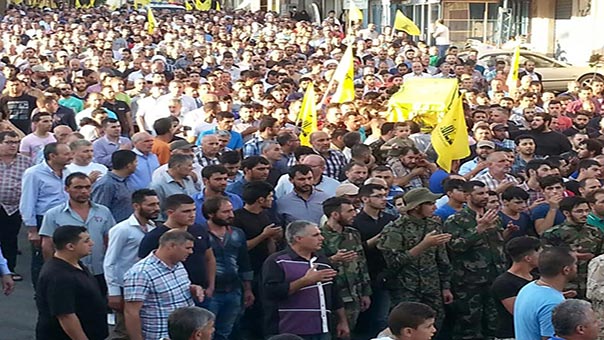 حزب الله وجمهور المقاومة يشيعون الشهيد المجاهد حسين الجوهري في الهرمل