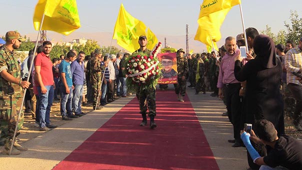 حزب الله وجمهور المقاومة يشيعون الشهيد المجاهد عباس علي ياسين في بلدة الزيرة البقاعية