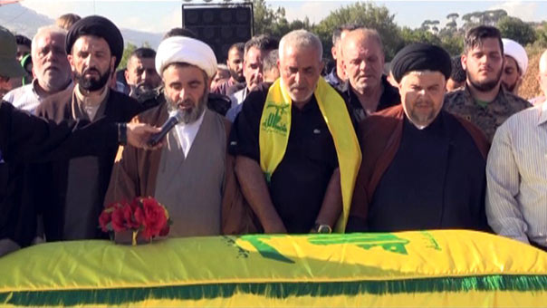 حزب الله وأهالي بلدة القطراني يشيّعون الشهيد حسن ابراهيم اسماعيل الى مثواه الأخير