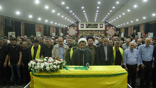 حزب الله وجمهور المقاومة يشيعون الشهيد المجاهد حسين علي معنقي الى مثواه الأخير
