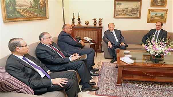 وزير الخارجية المصري من الرابية: لنا رؤية نطرحها على الرموز اللبنانية ونستطلع ردود أفعالهم حيالها