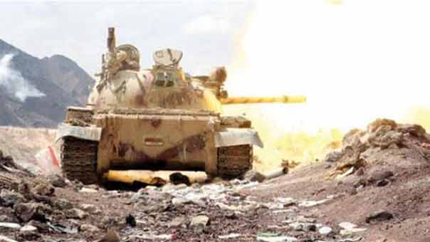  تقدم للجيش اليمني واللجان الشعبية في تعز وصواريخ يمنية على محيط نجران