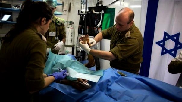 علاج المسلحين في الاراضي الفلسطينية المحتلة