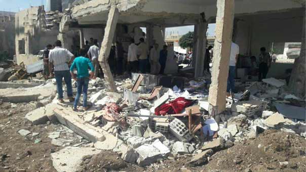 مقتل قادة ومسؤولين عسكريين بتفجير انتحاري في مدينة انخل بريف درعا الشمالي و&rsquo;داعش&rsquo; يتبنى