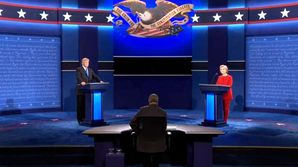 مناظرة ترامب وكلينتون.. تراشق اتهامات ولا جديد بالنسبة للمترددين