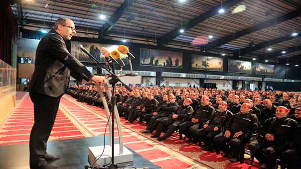 حزب الله أعلن انطلاق مراسم احياء عاشوراء باحتفال في مجمع سيد الشهداء