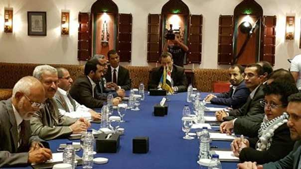 الوفد اليمني لولد الشيخ: المجازر العدوان السعودي عراقيل أمام الحل السياسي