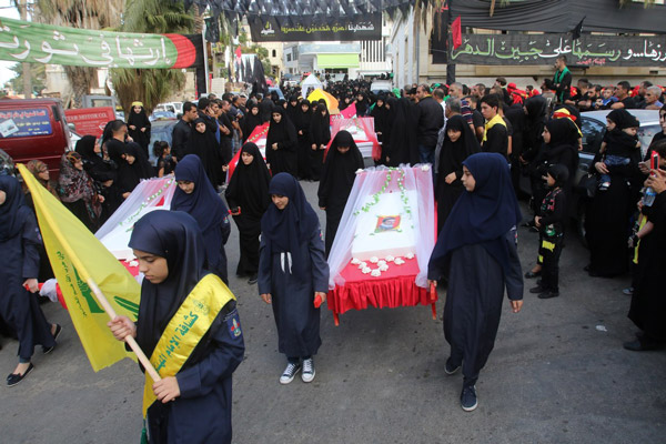 صواريخ &rsquo;طوفان&rsquo; و&rsquo;بركان&rsquo; و&rsquo;زلزال&rsquo; وتنديد بالعدوان السعودي على اليمن في مسيرة السكسكيه