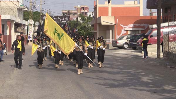 مسيرات حسينية في الليلة الثامنة من محرم في صير الغربية والقصيبة بالجنوب