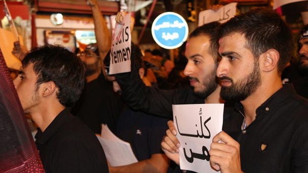 تنديد في لبنان بالمجزرة المروعة لبني سعود في اليمن