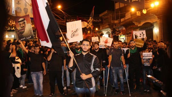 تنديد في لبنان بالمجزرة المروعة لبني سعود في اليمن