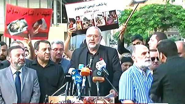 اعتصامات في بيروت والنبطية تنديداً بمجزرة صنعاء: دماء الشعب اليمني ستنتصر على حقد السعوديين واجرامهم