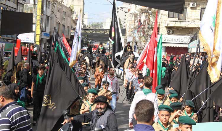 النبطية احيت &rsquo;التاسوعاء&rsquo; من محرم بمسيرات حاشدة