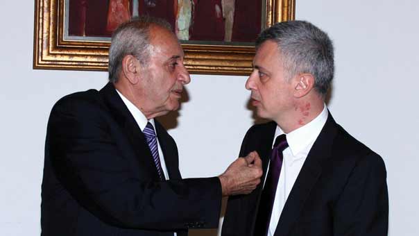 بري استقبل سفير مصر وقزي وفرنجية: مستمر بترشيحي وارائي متطابقة مع اراء رئيس المجلس