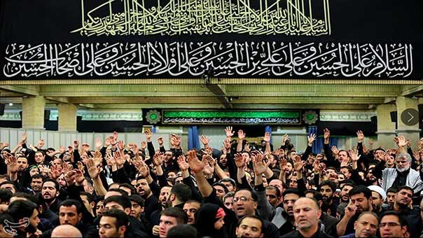 بالصور: إحياء مراسم ليلة التاسوعاء في حسينية الإمام الخميني (قده) بحضور الإمام السيد علي الخامنئي