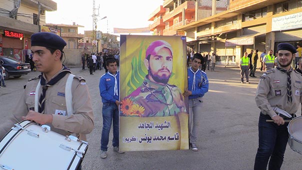 حزب الله وأهالي بلدة بريتال شيّعوا الشهيد المجاهد قاسم محمد يونس