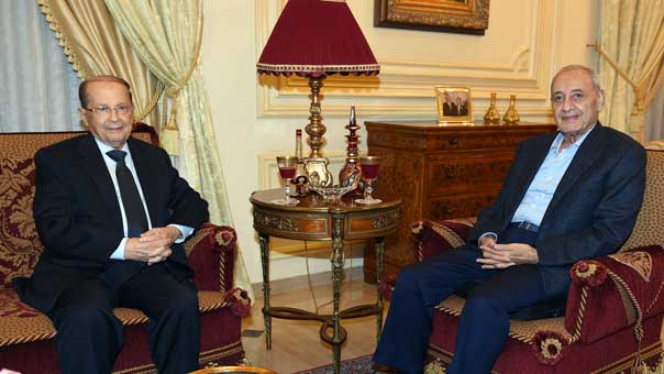 العماد عون من بيت الوسط: لا اتفاقات ثنائية أو ثلاثية ونمد يدنا للجميع .. ومن عين التينة: نطلب دعم الرئيس بري لكن نحترم حرية قراره