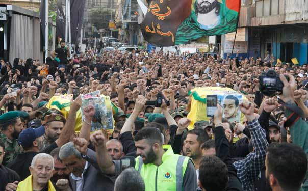 حزب الله وجمهور المقاومة يشيعون كوكبة من الشهداء الى مثواهم الاخير
