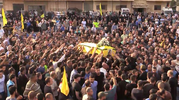 حزب الله وجمهور المقاومة شيّعوا الشهيد موسى زيات في برج الشمالي