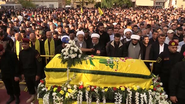 حزب الله وجمهور المقاومة شيّعوا الشهيد موسى زيات في برج الشمالي