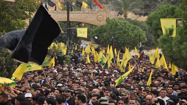 حزب الله وأهالي بلدة النميرية شيعوا الشهيد علي صادق صادق الى مثواه الاخير