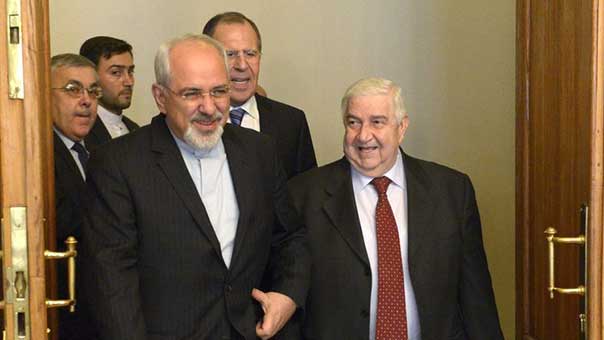 لافروف يبحث مع المعلم وظريف تكثيف محاربة الإرهاب..ورسالة من الأسد الى بوتين