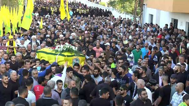 حزب الله وجمهور المقاومة يشيعون ثلاثة شهداء في الضاحية وصور وحاروف