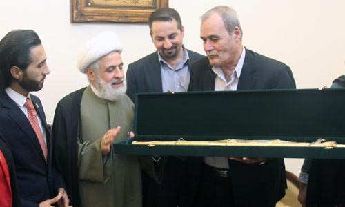 الشيخ قاسم التقى وفدًا من الشخصيات الحزبية السورية: قتال التكفيريين في سوريا جزءٌ من قتال &rsquo;إسرائيل&rsquo;