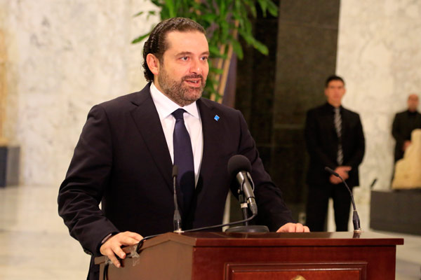 رئيس الجمهورية يكلف الحريري رسمياً تشكيل الحكومة