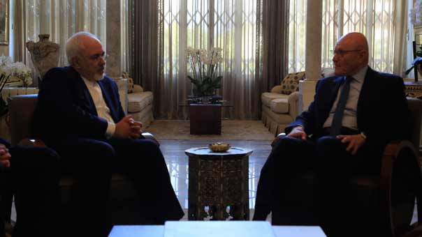 ظريف زار سلام والحريري وبري: لتعزيز وتوثيق أوجه التعاون الثنائي مع لبنان